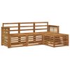 vidaXL Set di divani da esterno 4 pcs Naturale