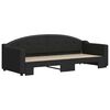 vidaXL Divano Letto con Letto Estraibile Nero 80x200 Tessuto