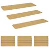 vidaXL Tappeti per scale 15 pz 76 x 20 cm Beige Poliestere