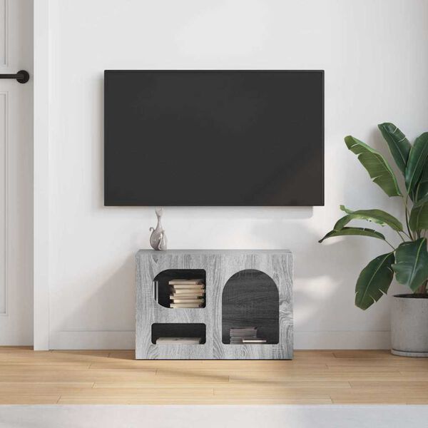 vidaXL Mobile TV Grigio Sonoma 60 x 35 x 40 cm Legno multistrato