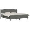 vidaXL Struttura del letto Grigio Scuro 180 x 200 cm Velluto