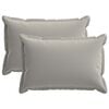 vidaXL Federa 2 pz HOUTEN Grigio 30 x 50 cm Poliestere