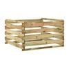 vidaXL Compostiera da Giardino a Doghe 120x120x70cm in Pino Impregnato