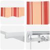 vidaXL Tenda Retrattile Rigato Giallo e Arancione 500 &times; 300 cm