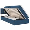 vidaXL Letto con contenitore e materasso Blu 90 x 200 cm Velluto