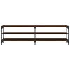 vidaXL Mobile TV Rovere Marrone 180x30x50cm Legno Multistrato Metallo