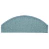vidaXL Tappetini per scale 15 pz 65x24x4 cm Blu mare Semicircolari Grandi