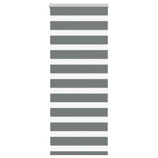 vidaXL Tenda a Rullo Zebra Larghezza Tessuto 55,9 cm Poliestere