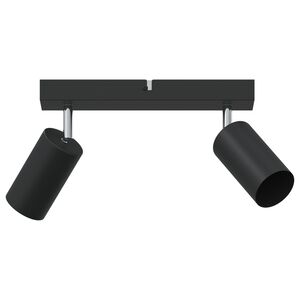 vidaXL Faretto da soffitto Nero 26 x 5.5 x 16.5 cm Acciaio