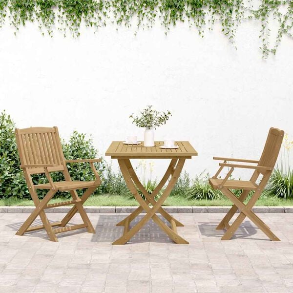 vidaXL Sedie Giardino Pieghevoli 2 pz 58x54,5x90 cm Massello Acacia