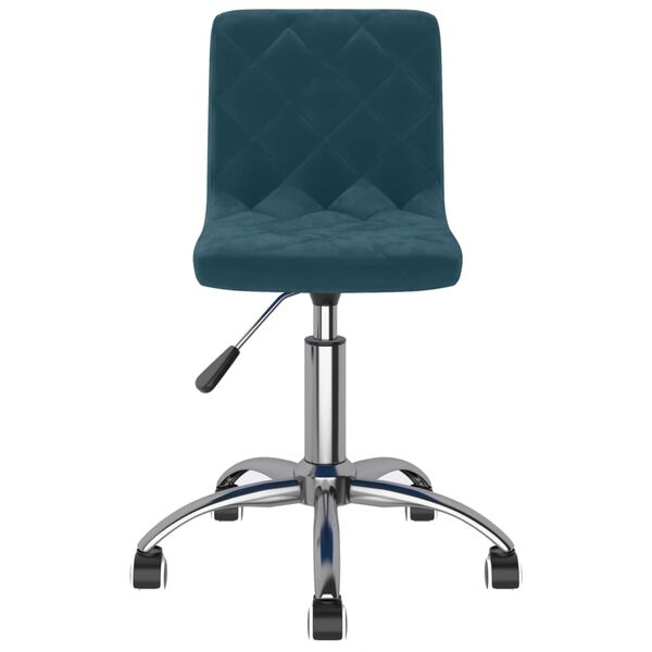 vidaXL Sedie da Pranzo Girevoli 2 pz Blu in Velluto