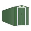 vidaXL Capanno da Giardino Verde 192x689x223 cm Acciaio Zincato