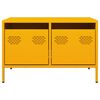vidaXL Mobile TV Giallo Senape 68x50x43,5 cm Acciaio Laminato a Freddo