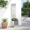 vidaXL Schermo per privacy in giardino Traforo Argento 32 x 140 cm