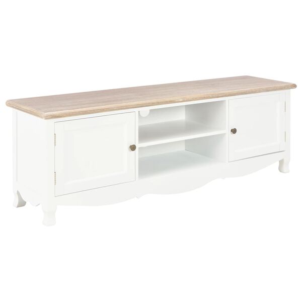 vidaXL Mobile TV Bianco 120x30x40 cm in Legno