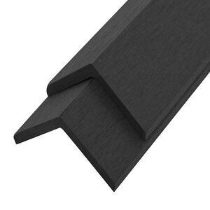 vidaXL Profili Angolari per Bordi 5pz in WPC 170 cm Nero