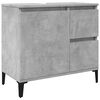 vidaXL Mobile Lavabo da Bagno Grigio Rovere 65x33x60cm in Truciolato