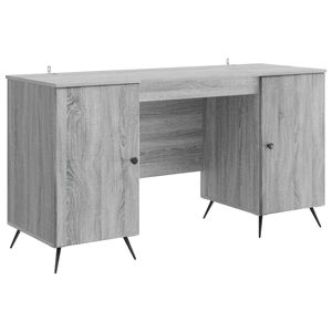 vidaXL Scrivania Grigio Sonoma 142,5 x 50 x 75 cm Legno ingegnerizzato