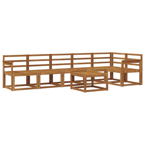 vidaXL Set di divani da esterno 7 pcs Naturale
