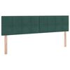 vidaXL Letto con Contenitore Verde Scuro 160 x 200 cm Velluto