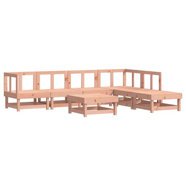vidaXL Set Salotto da Giardino 7 pz in Legno Massello di Douglas