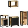 vidaXL Set di mobili per il bagno 4 pcs Legno di mango massello