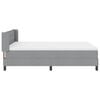 vidaXL Letto a molle Grigio chiaro 200 x 160 cm Poliestere