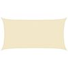 vidaXL Vela Parasole 160 g/m&sup2; Crema 2,5x5 m in HDPE