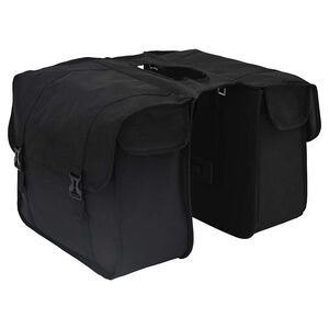 vidaXL Borsa per biciclette Nero 40 x 18,5 x 35 cm Poliestere