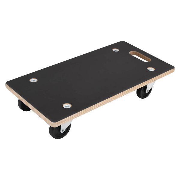 vidaXL Carrello di Trasporto 6 pcs Grigio Legno compensato