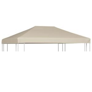 vidaXL Copertura Superiore per Gazebo 310 g/m&sup2; 4x3m Beige