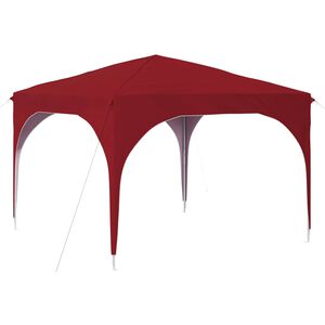 vidaXL Tenda per feste a pop-up 290 x 290 x 245 cm Borgogna