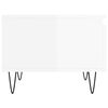 vidaXL Tavolini Salotto 2pz Bianco Lucido 50x46x35cm Legno Multistrato
