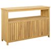 vidaXL Tavolo Consolle da Giardino 110x35x75 cm Legno Massello Acacia