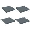 vidaXL Cuscini per Seduta SOEST 4 pz 100% Poliestere Blu