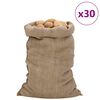 vidaXL Sacchi di Iuta 30pz 60x105 cm 100% Iuta 340 gsm