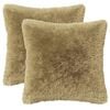 vidaXL Cuscino con cuscino HEERLEN 2 pz Grigio Chiaro Fleece PV