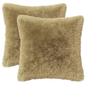 vidaXL Cuscino con cuscino HEERLEN 2 pz Grigio Chiaro Fleece PV