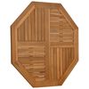 vidaXL Piano per Tavolo 90x90x2,5 cm Ottagonale Legno Massello di Teak