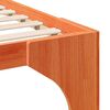 vidaXL Struttura letto a terra Marrone 135 x 190 cm Legno di pino