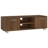 vidaXL Mobile Porta TV Rovere Marrone 110x40x35cm in Legno Multistrato