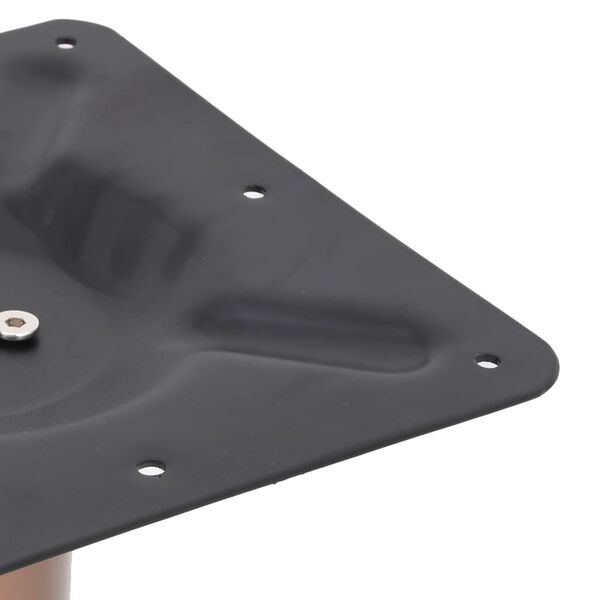 vidaXL Gamba per Tavolino da Bar Ottone 70x40x72 cm in Acciaio Inox