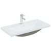 vidaXL Lavabo da Incasso con Rubinetto 81x39x18 cm in Ceramica Bianco