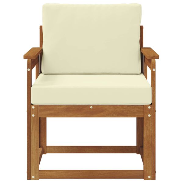 vidaXL Divano da esterno Legno di Acacia Massello e Poliestere