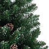 vidaXL Albero di Natale snodato con 150 LED con supporto Verde 150 cm