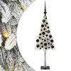 vidaXL Albero di Natale con 150 LED Bianco 120 cm PE e Acciaio