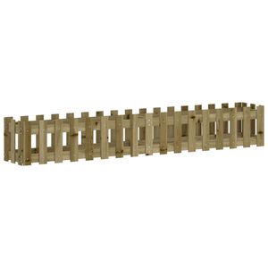 vidaXL Fioriera da Giardino Recinzione 200x30x30cm in Pino Impregnato