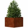 vidaXL Fioriera Ruggine 90x90x45 cm Acciaio Corten