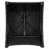 vidaXL Poltrona reclinabile Nero 56 x 66 x 95cm polyrattan