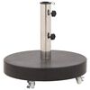 vidaXL Base per Ombrellone in Granito 30 kg Circolare Nera